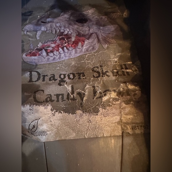 Monster Bash Werewolf 1997 Plush & Dragon Skull Candy Bowl -Bundle - Picture 10 of 16